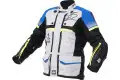 Giacca moto Spyke EQUATOR DRY TECNO DAKAR Grigio Blu Giallo Fluo