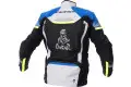 Giacca moto Spyke EQUATOR DRY TECNO DAKAR Grigio Blu Giallo Fluo