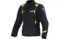 Giacca moto touring Macna Impact Pro Nero Giallo fluo