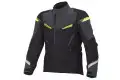 Giacca moto touring Macna Myth WP Night Eye nero giallo fluo