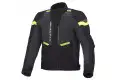 Giacca moto touring Macna Traction WP nero Night Eye fluo yellow