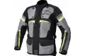 Giacca moto touring Spyke EQUATOR DRY TECNO Grigio Antracite Giallo fluo