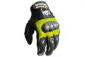 Guanti moto pelle racing Berik G10511 Nero Giallo