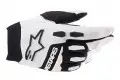 Guanti cross Alpinestars FULL BORE Bianco Nero