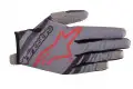 Guanti cross Alpinestars RADAR MID Grigio Nero Borgogna