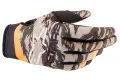 Guanti cross Alpinestars RADAR NV Verde militare Sabbia Camouflage Mandarino