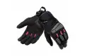 Guanti moto donna estivi T-UR G-FOUR LADY Nero Fucsia
