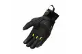 Guanti moto estivi T-UR G-KNIT Nero Giallo Fluo