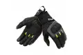 Guanti moto estivi T-UR G-KNIT Nero Giallo Fluo