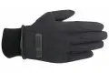 Guanti moto pelle donna Alpinestars Stella C-1 Windstopper neri