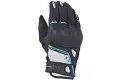 Guanti moto pelle donna estivi Ixon RS Grip Lady HP Nero Bianco Azzurro