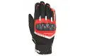 Guanti moto pelle estivi Ixon RS LOOP 2 Nero Rosso Bianco