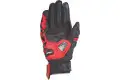 Guanti moto pelle estivi Ixon RS RECALL Nero Rosso