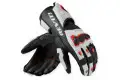 Guanti Moto Rev'it Quantum 3 Bianco Rosso Neon