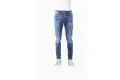 Jeans moto Motto ROMA LONG con rinforzi in fibra aramidica Blu scuro