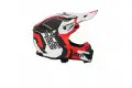 Casco cross Acerbis Profile 5 Bianco Rosso