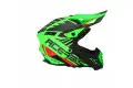 Casco cross Acerbis X-Track 2206 in fibra Verde Fluo Nero