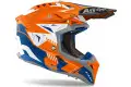 Casco Cross Airoh Aviator 3 Spin Arancio Fluo Opaco