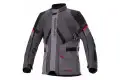 Giacca moto Alpinestars MONTEIRA DRYSTAR XF Grigio scuro Grigio catrame Rosso
