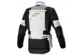 Giacca moto Touring Alpinestars BOGOTA' PRO DRYSTAR tre strati Grigio ghiaccio Grigio scuro Giallo Fluo