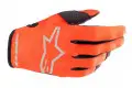 Guanti cross bambino Alpinestars YOUTH KIDS RADAR Arancione caldo Nero