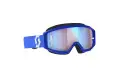Occhiali cross Scott  Primal blu bianco lente blu cromata