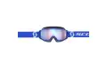 Occhiali cross Scott  Primal blu bianco lente blu cromata