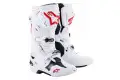 Stivali cross Alpinestars Tech 10 Supervented Bianco Rosso Vivo