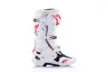 Stivali cross Alpinestars Tech 10 Supervented Bianco Rosso Vivo