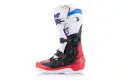 Stivali cross Alpinestars Tech 3 Bianco Rosso vivo Blu scuro