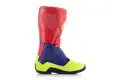 Stivali cross Alpinestars Tech 3 Rosso vivo Blu scuro Giallo Fluo