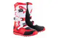 Stivali cross Alpinestars Tech T Rosso Nero Bianco