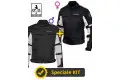 Kit coppia Alltime CE 3 strati Grigio - Giacca moto certificata Befast Uomo + Donna