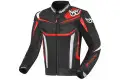 Giacca moto pelle Berik LJ-191326 Nero Bianco Rosso