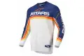 Maglia cross Alpinestars FLUID SPEED Blu Scuro Bianco Off Arancio