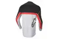 Maglia cross Alpinestars FLUID SPEED Nero Grigio Chiaro Rosso Acceso