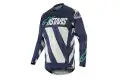 Maglia cross Alpinestars RACER BRAAP COOL Grigio Navy scuro Verde Acqua