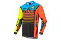 Maglia cross Alpinestars RACER COMPASS Nero Giallo Fluo Corallo