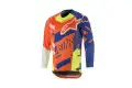 Maglia cross Alpinestars TECHSTAR SCREAMER Arancio Fluo Blu Bianco Giallo Fluo