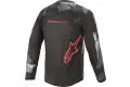 Maglia cross bambino Alpinestars YOUTH RACER TACTICAL Camouflage Rosso