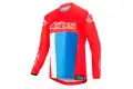 Maglia cross bambino Alpinestars YOUTH RACER VENOM Rosso Bianco Blu