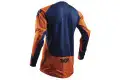 Maglia cross Thor S8 FUSE BION Rosso Arancio Blu