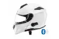 Casco modulare Befast Connect con interfono integrato Bianco Lucido