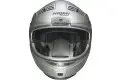 Casco moto Nolan N71 Classic silver mentoniera staccabile