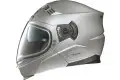 Casco moto Nolan N71 Classic silver mentoniera staccabile