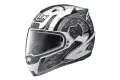 Casco moto Nolan N85 Fight N-com bianco-grigio