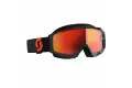 Occhiali cross Scott HUSTLE X MX Arancio Nero Lente Arancio cromata