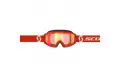 Occhiali cross Scott Primal Rosso Bianco lente arancio cromato