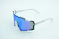 Occhiali Eyerise DL-EVO19 Bianco opaco lente specchio Blu
