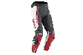 Pantaloni moto pelle racing Ixon VORTEX nero bianco rosso